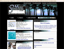 Tablet Screenshot of musicsupervisors.com